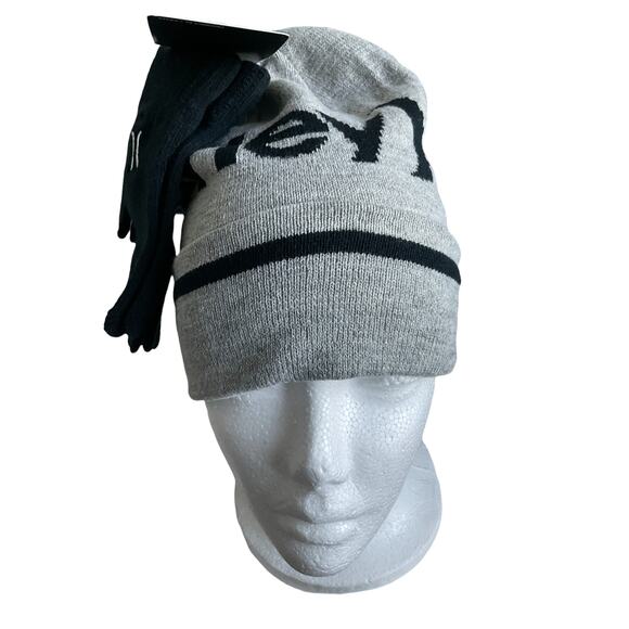 Hurley‎ Beanie 2pc Set Gray Boys youth OS NWT - Picture 4 of 5